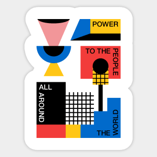 People Power Sticker